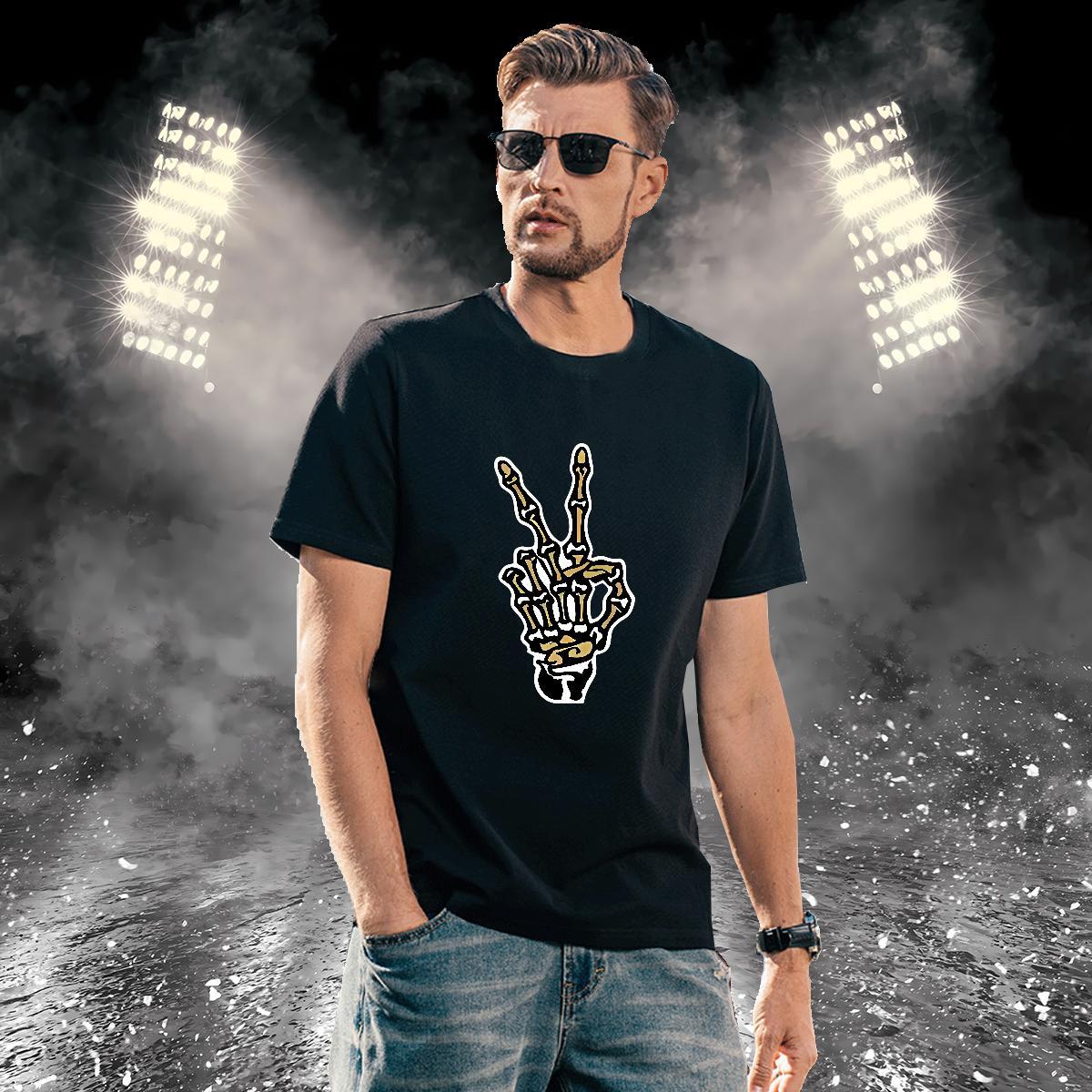 T Shirt For Man 230g Cotton hands Spring Summer O-Neck Short Sleeve DIY Tshirt for Man Woman New Arrival Loose Polos