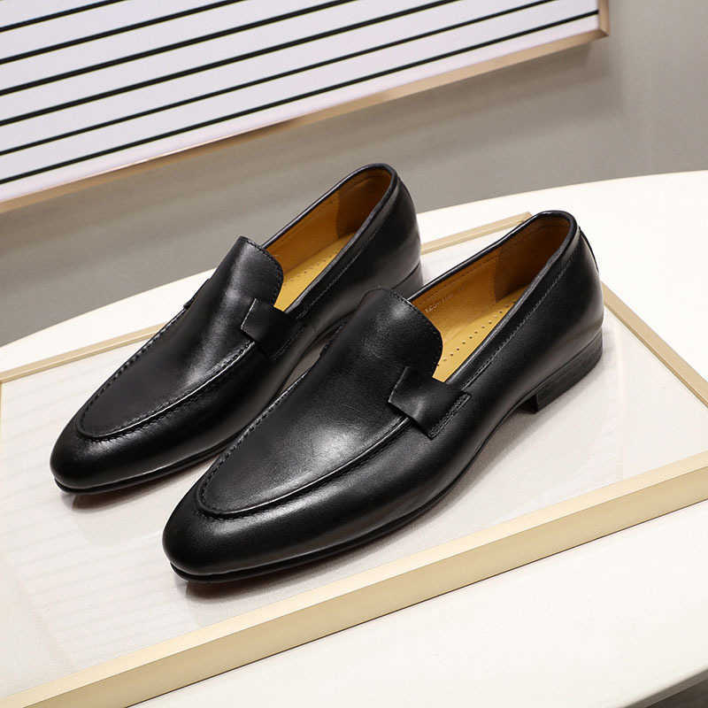 CMM Classic One Foot Casual Mens Shoes with Leather Top for Mens Wedding Banquet Leather Shoes for Men and Leather Shoes for Men