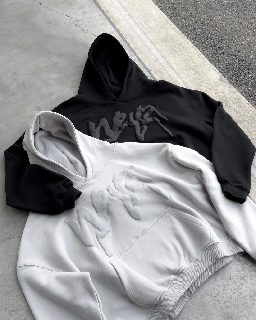 oversize washed printed punk jacket street hip-hop niche street hooded sweatshirt American versatile high-quality loose top 240812