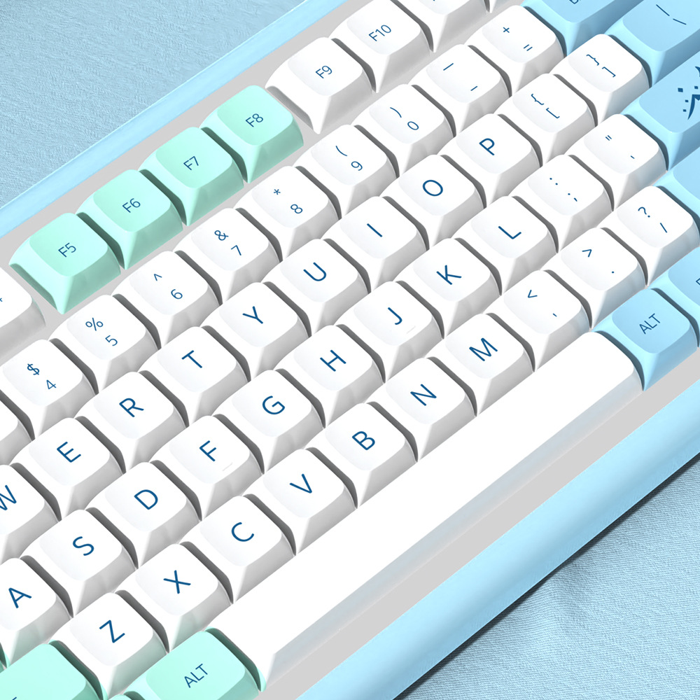 Iceberg Theme XDA Height Key Cap Multilingual Russian Korean German French Brazilian Portuguese R240813