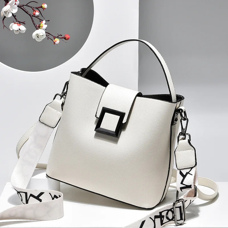Fashion handbag highquality soft leather shoulder bucket bag womens cross body for highcapacity handbags Sac A Main 240813