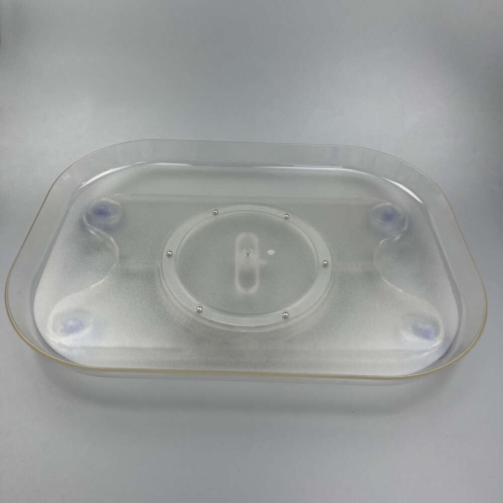 Turntable Organizer Transparent Rotating Tray 360 degree Rectangular Kitchen Refrigerator Storage Box