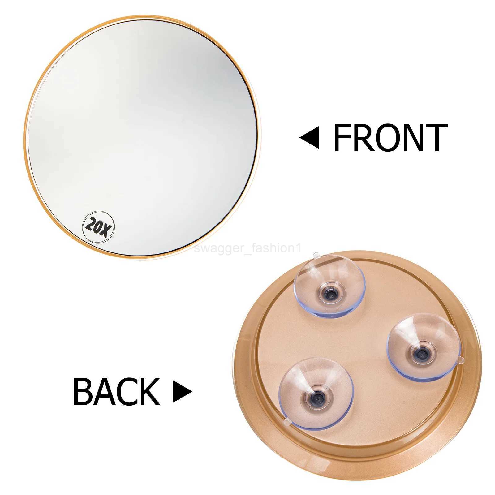 High Magnification Bathroom Mirror Flexible Makeup Mirror 20X Magnifying Mirror With Suction Cups Cosmetics Tools Round MirrorXJ240813