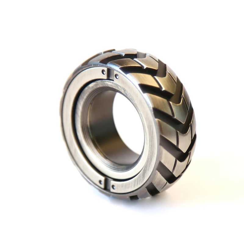 Ratchet Wheel Fidget Ring Fidget Slider Adult EDC Metal Fidget Toys ADHD Hand Spinner Stress Relief Toys Office Toy Adult Gift Y240810