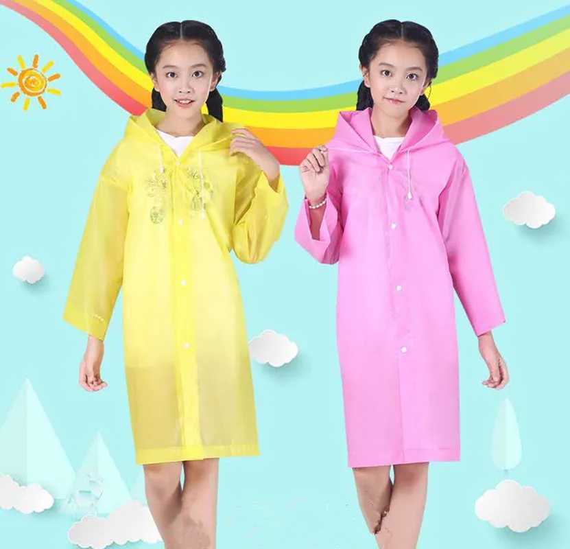 1 Item Cute Dinosaur Polyester Baby Raincoat Outdoor Waterproof Rain Coat Children Impermeable Poncho Boy Girl Rain Jacket Gift Y240810