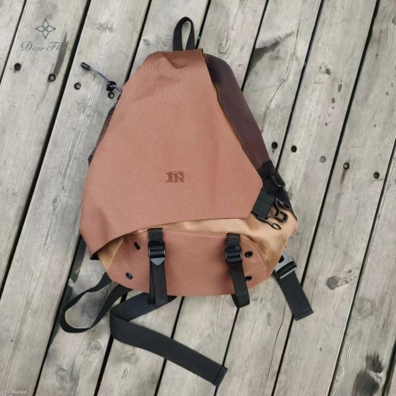 Y2k portable lightweight nylon cross body bag stylish Rucksack travel shoulder casual Knapsack outdoor sports unisex chest 240813