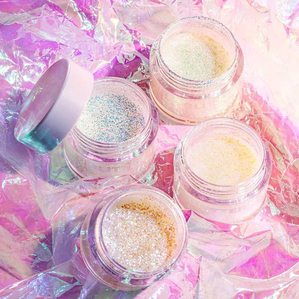 Jelly Eye Glitter nail hair body glitter gel art glitter loose sequin cream high gloss holiday makeup laser flash W240812