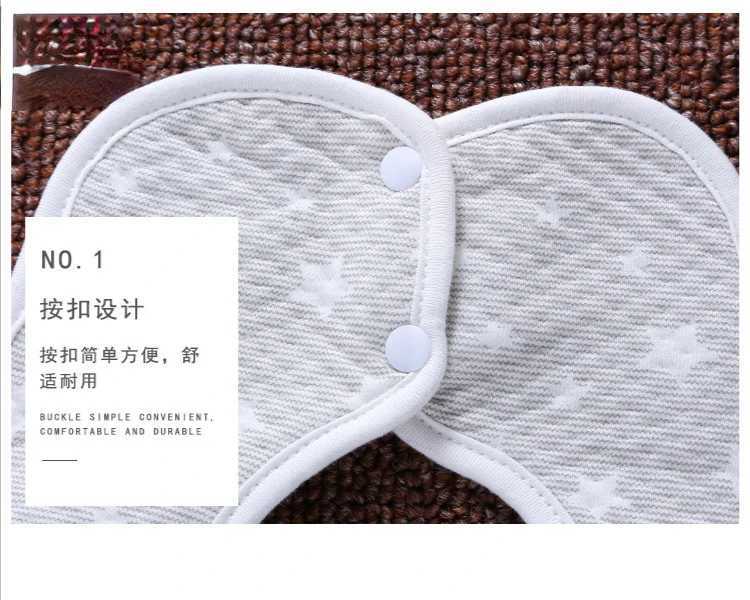 Bibs Burp Cloths New Baby Saliva Towel Waterproof Octagonal Saliva Towel Baby Products 360 Snap Button Petals Newborn Bib Baby ProductsL4812