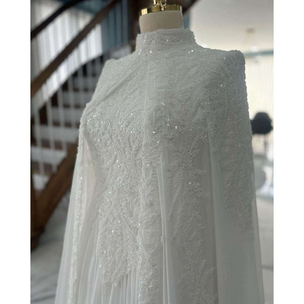 Two Piece Set A-E Gown Wedding Dresses Beading Sequins Lace Bridal Gowns Big Vestidos De Novia Custom Size Colour 0227Lz