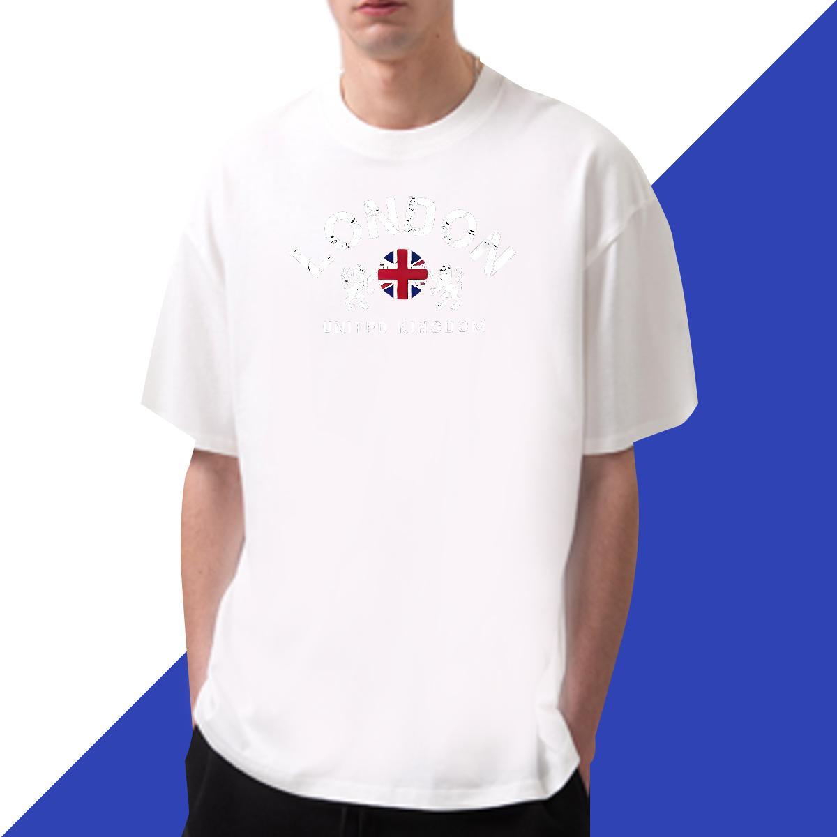Popular Tshirt for Man Woman Daily Wear 230g 100% Cotton Custom Print Plus Size Breathable Crew Neck letter Mens T Shirts Fashion Tops Shirt