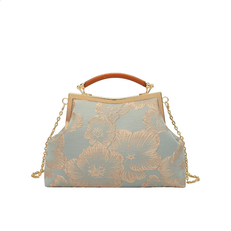 Ladies bag for sale high-quality summer embossed print exquisite wedding clutch top handle cross body bag 240812