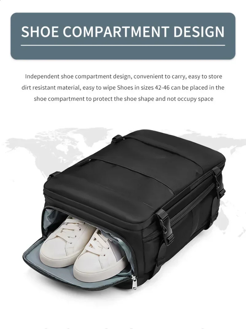 WomensMens Travel Backpack Cabin Size Laptop Large Airline Approved Waterproof 240813
