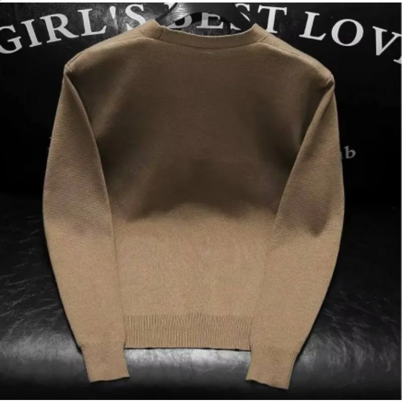 SpringSummer Mens Ultra Thin Knitted Top Simple Loose Comfortable Soft Casual Single Color Open Wool Sweater 240812