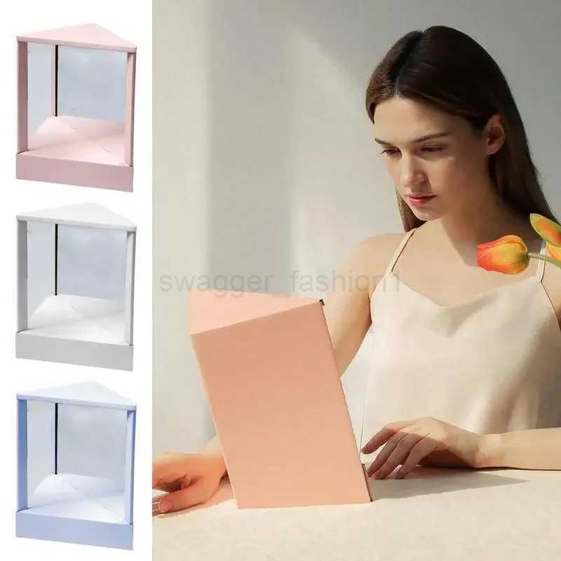 Non-Reversing True Mirror Desktop Makeup Square Mirrors Not Reversed Portable Table Home Dormitory You in the Eyes of OthersXJ240813