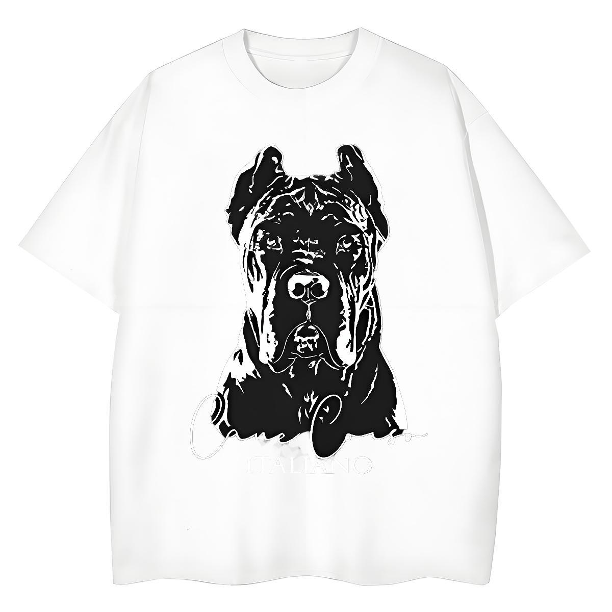 Brand Tshirts Summer Casual 230g Pure Cotton Plus Size Custom Breathable Short Sleeve dog T-Shirts Wholesale Polos
