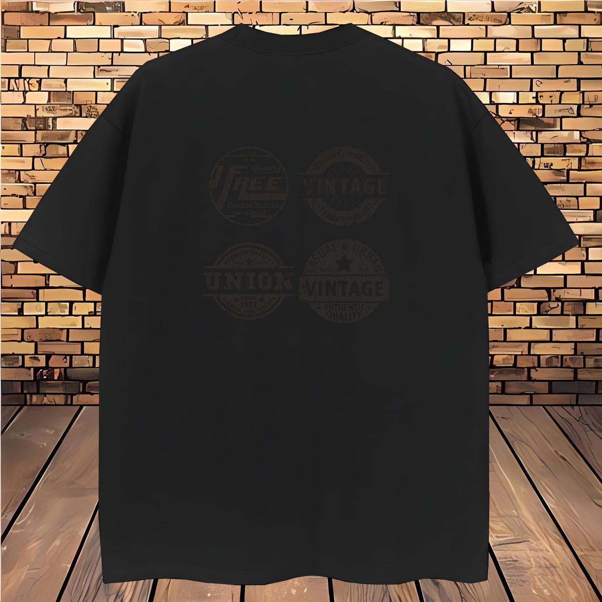 High Quality letter T shirt Hip Hop Street Men Tees 230g Pure Cotton 2024 Summer Crew Neck Breathable Asian Size Tees Shirts