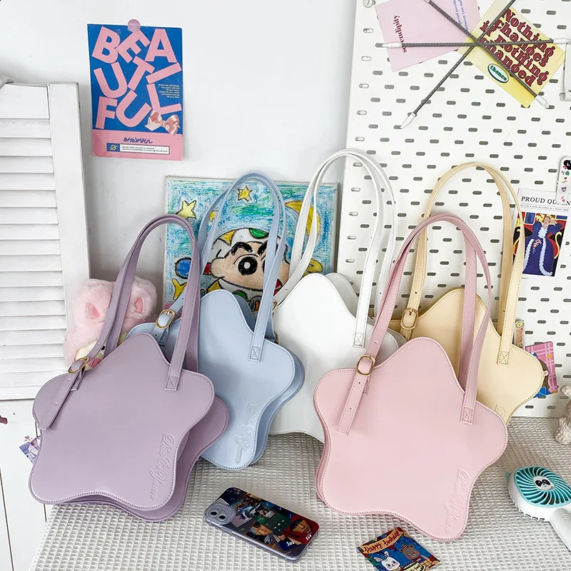 JIAERDI Star Yellow Y2k Handbag Women Harajuku Pu Leather Chic Solid Jk Shoulder Bag Ladies Retro Cute Lolita Mini Bag Aesthetic 240813