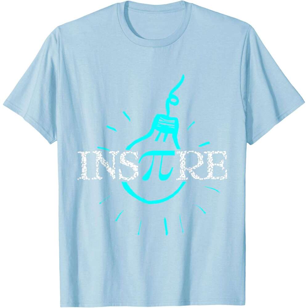 T shirt for Mens Inspire Pi Funny Cool Mathematician science nerd T-Shirt Shirts Tshirt Graphic Tee Casual Tops Clothes Short sleeve