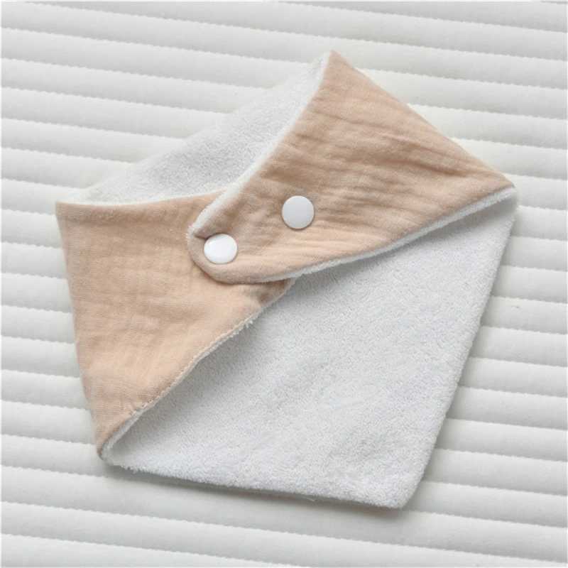 Bibs Burp Cloths Soft Thick Cotton Baby Bib Solid Color Newborn Triangle Scarf Super Absorbent Baby Drooling Bib Feeding Burp Cloth Saliva TowelL4812