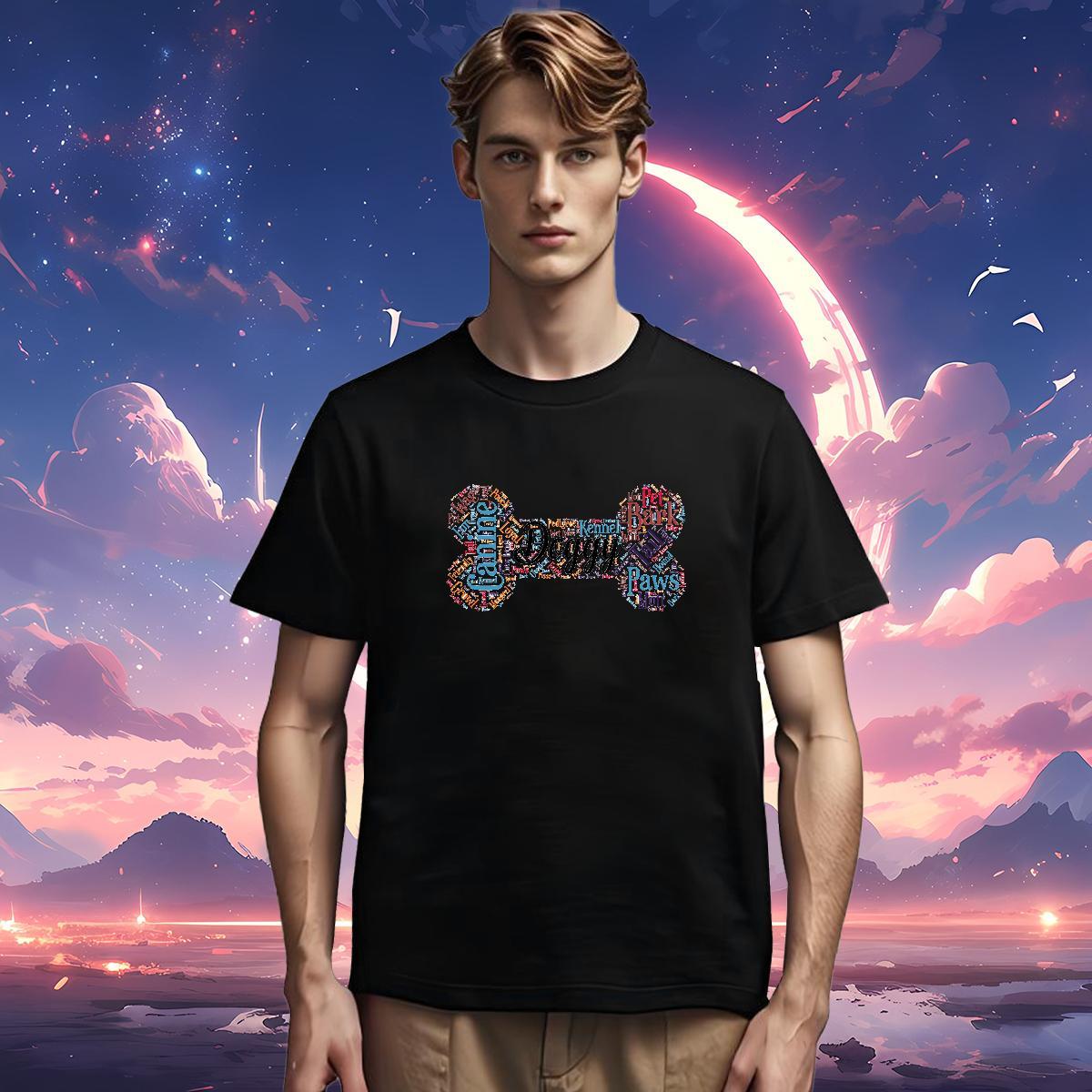 T Shirts Men 230g Pure Cotton Sports Casual O Neck Short Sleeves Anime Print Men Tees Fashion Designer TOP Quality Tops