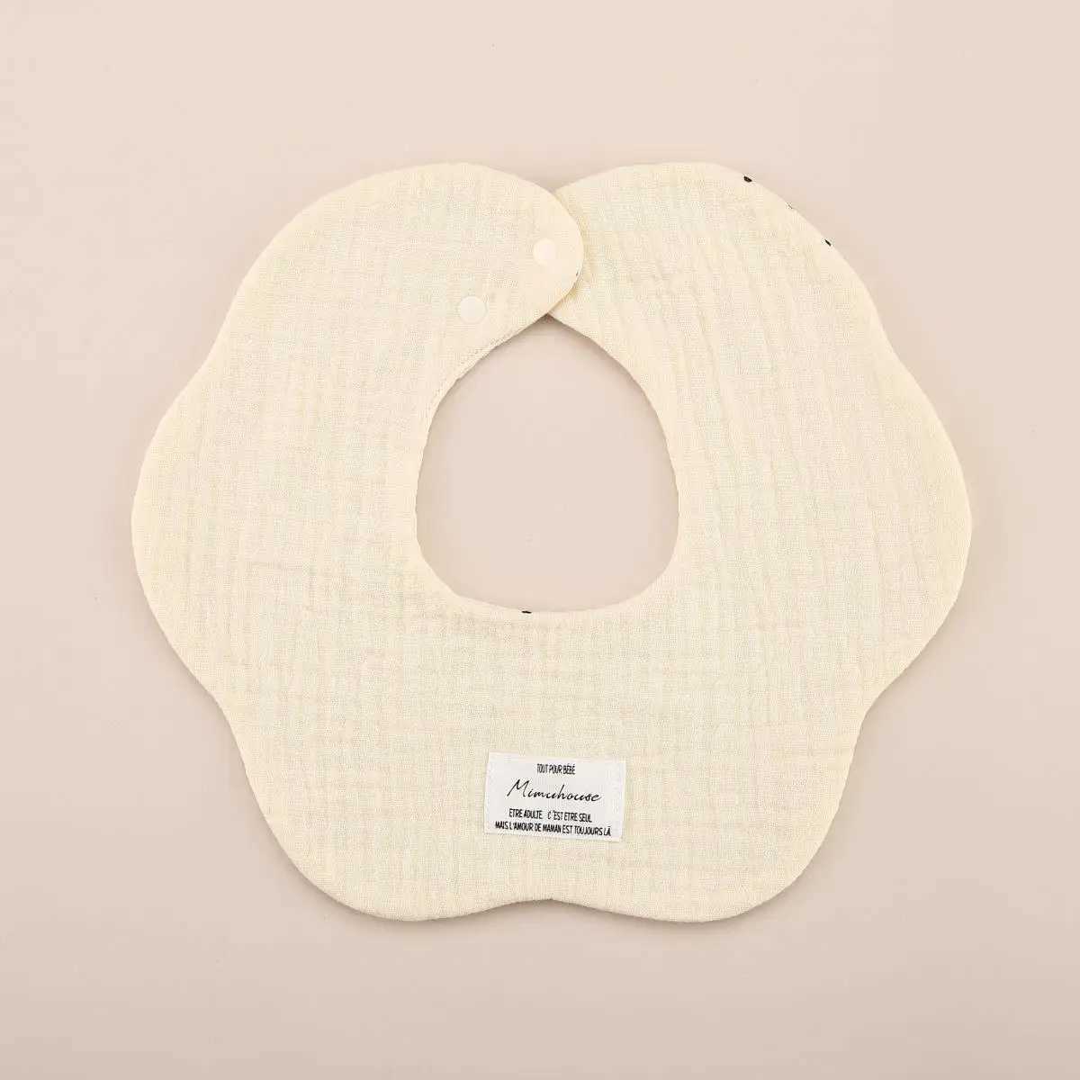 Bibs Burp Cloths Soft Double-sides Use Petal Baby Feeding Drool Bib New Cotton Infants Saliva Towel Burp Cloth For Newborn Toddler Kids BibsL4812