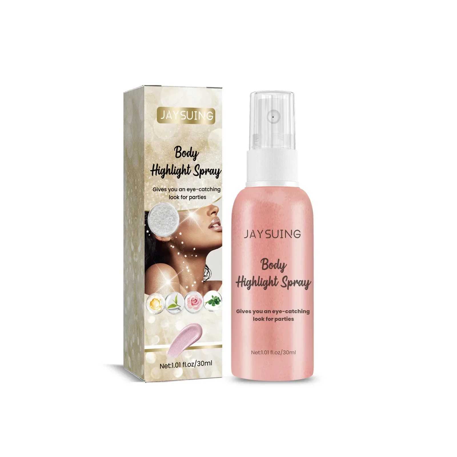 30ml Jayswing Body Flash spray Night Club Party Skin Clavicle Starlight Multi color Body Flash spray W240812