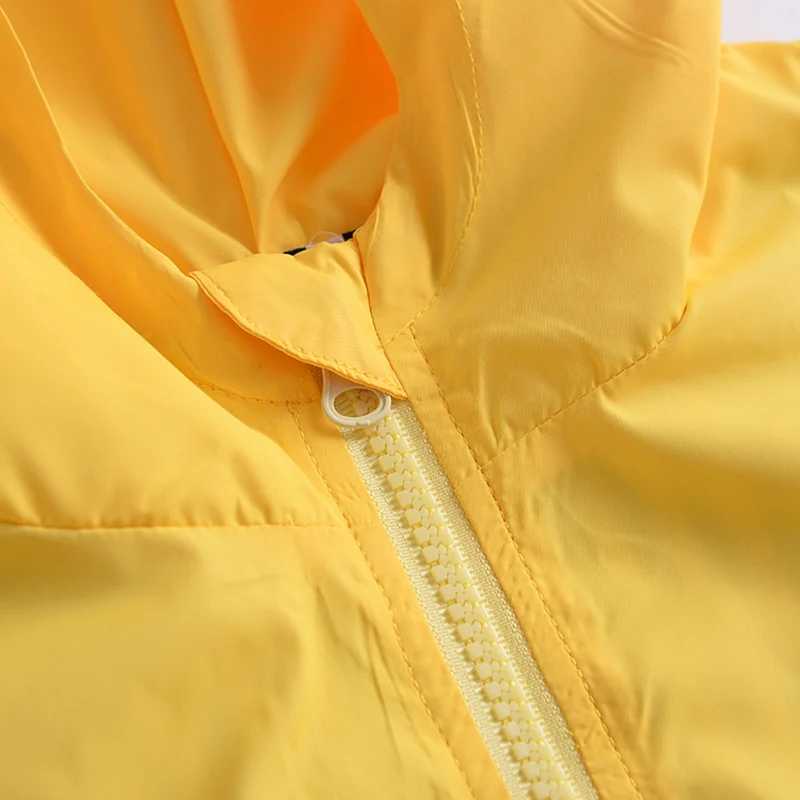 Toddler Baby Boy Girl Duck Rain Jacket Cute Cartoon Yellow Raincoat Hoodie Kids Coat Fall Winter School Outfit Y240810