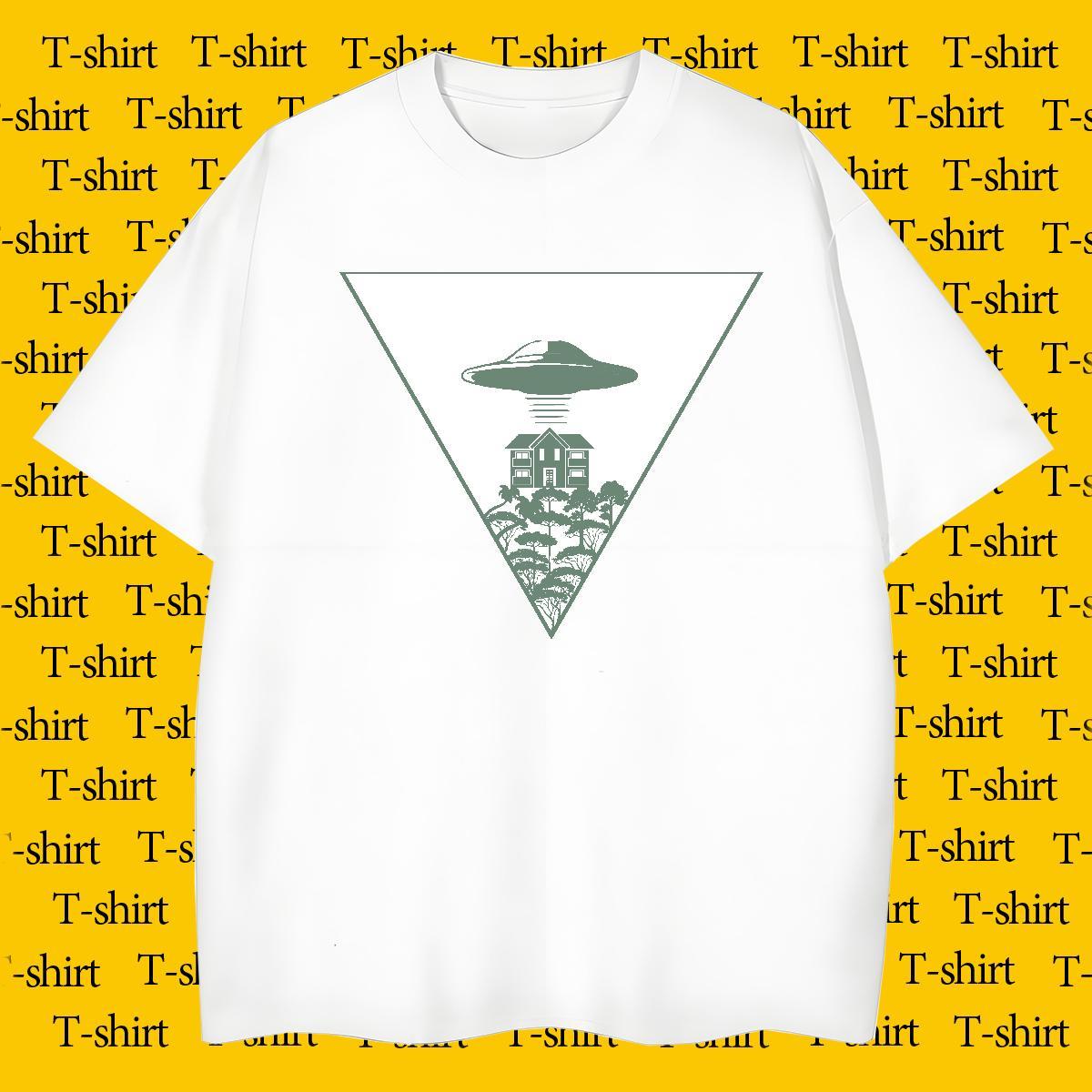 Brand Men Clothes T-Shirt Casual Beach 230g Pure Cotton DIY Anime Breathable Crew Neck ET T-Shirts Designer Fashion Tops Shirt