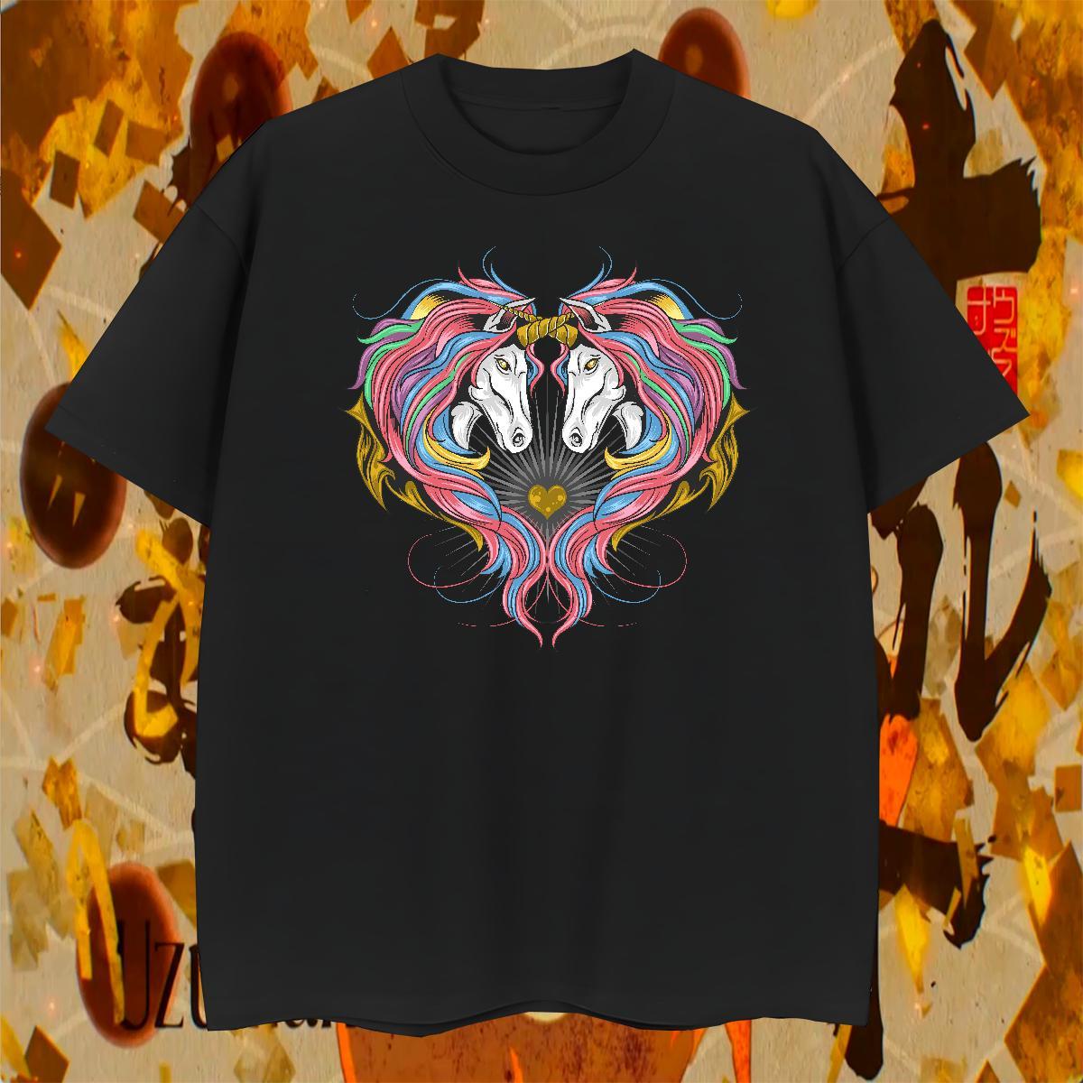 Comfortable T-Shirts for Men horse Breathable Short Sleeve Casual Daily Wear Oversized 230g 100% Cotton Tshirt for Man Woman Customized Tees Shirts
