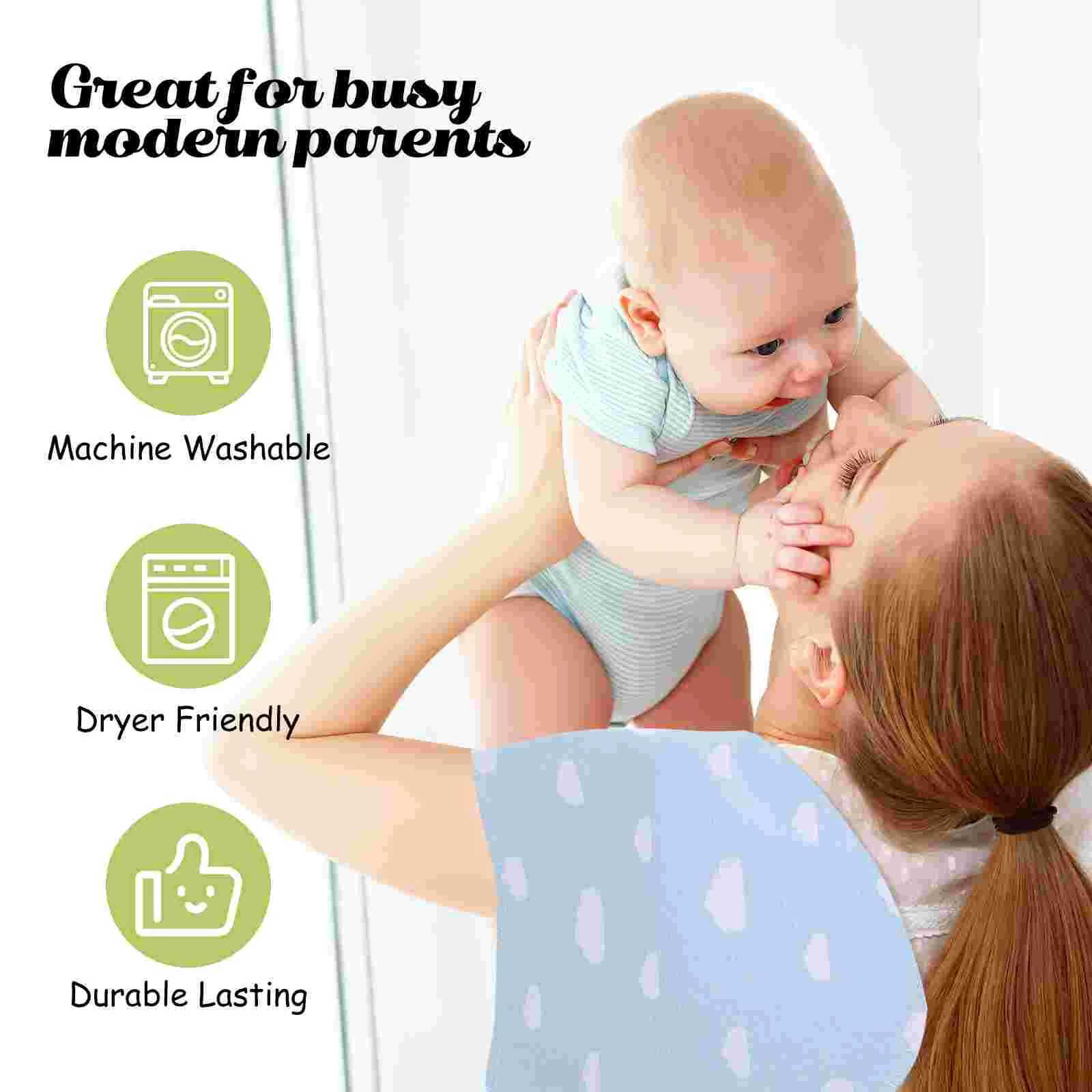 Bibs Burp Cloths 5 Pcs Burp Cloth Newborn Burping Rags Infant Towels Bath Girl Cloths Bibs and Cotton BabyL4812