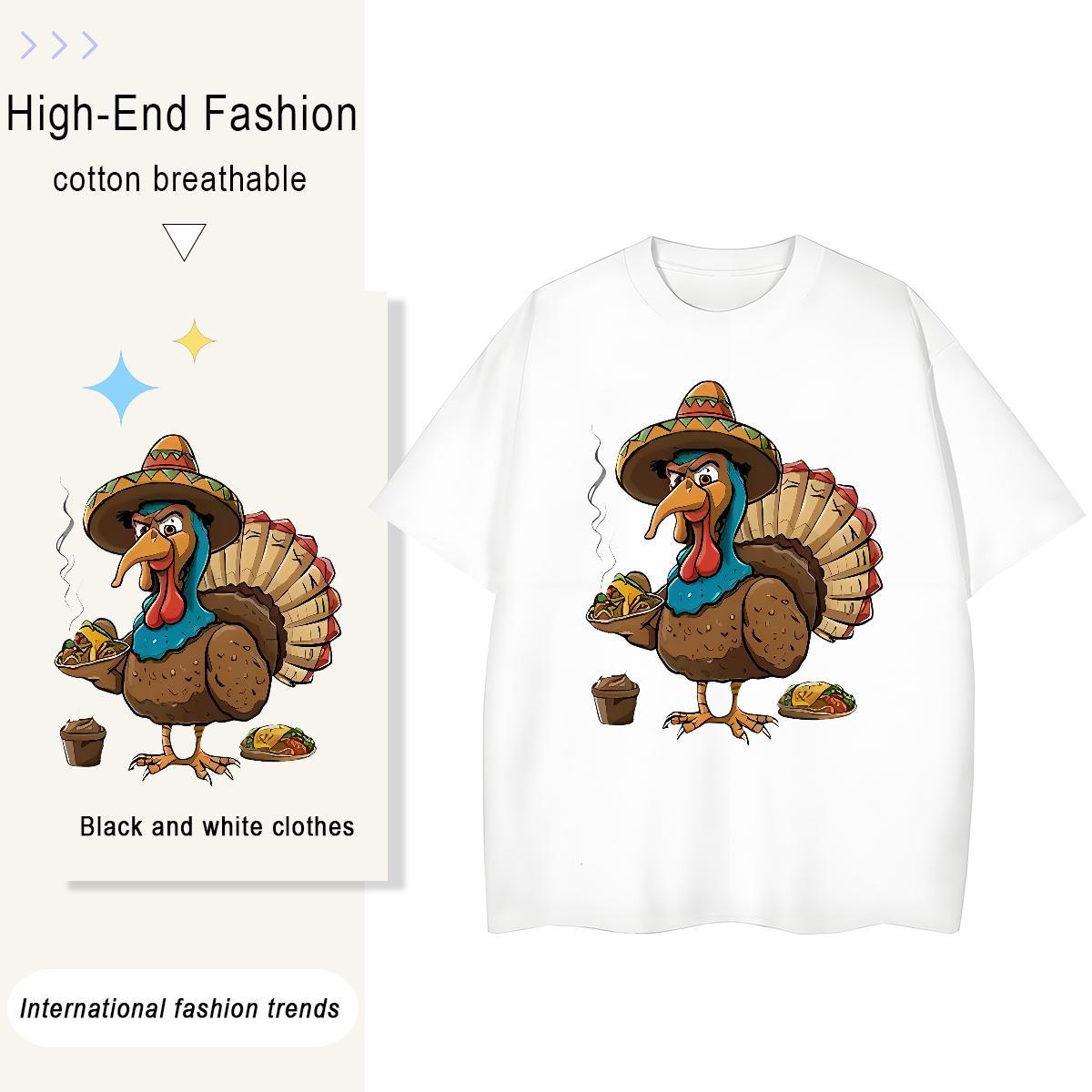Classic Casual Men Clothes T-Shirt eagle Street wear Hip Hop 230g Cotton Top Tees Breathable Short Sleeve Cool Men T Shirts Oversized