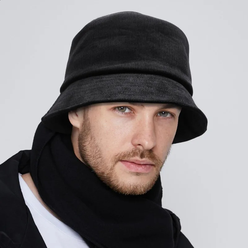 Dad winter hat ladies outdoor coral bucket mens largesized fisherman 5456cm 5658cm 5860cm 6062cm 6264cm 240812