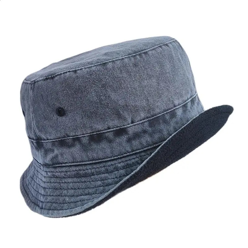 Adult winter warm wool bucket hat womens outdoor refrigerated Panama mens largesized fisherman 5862cm 6364cm 240812