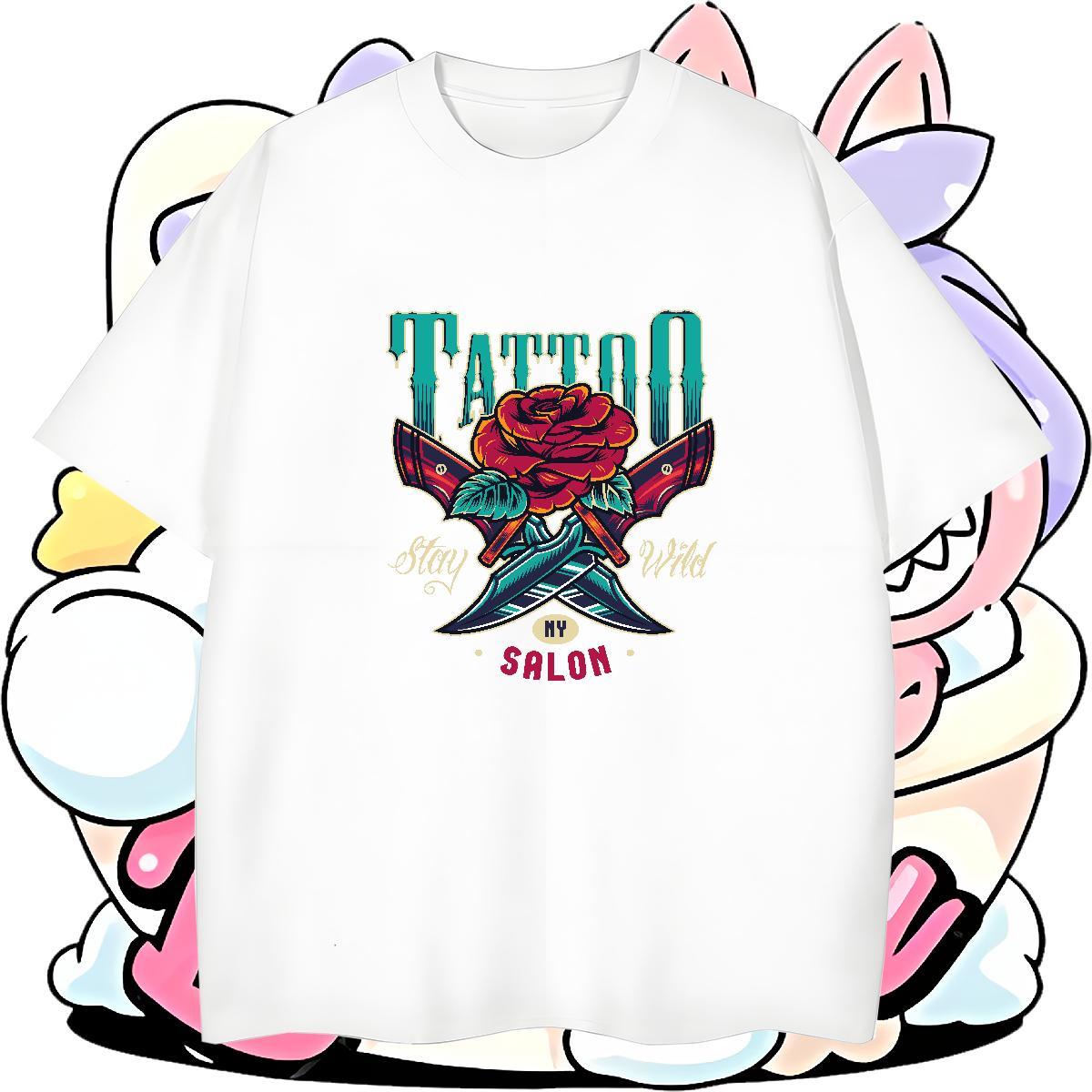 Designer tool Man T Shirts High Street Hip Hop Tshirt for Man Woman 230g 100% Cotton 2024 Summer Crew Neck Breathable Customized Print Tshirts