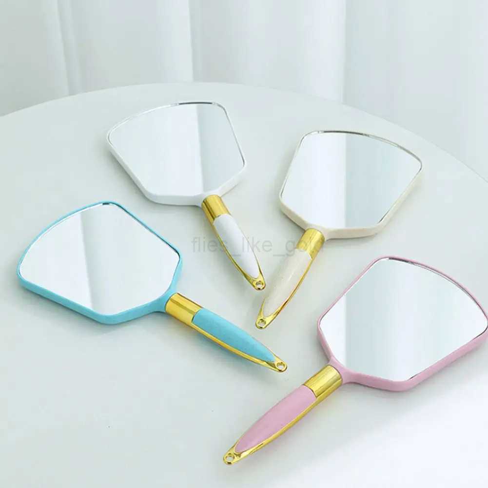 Retro handheld makeup mirror high-definition makeup mirror makeup mirror with handheld mirror W240813