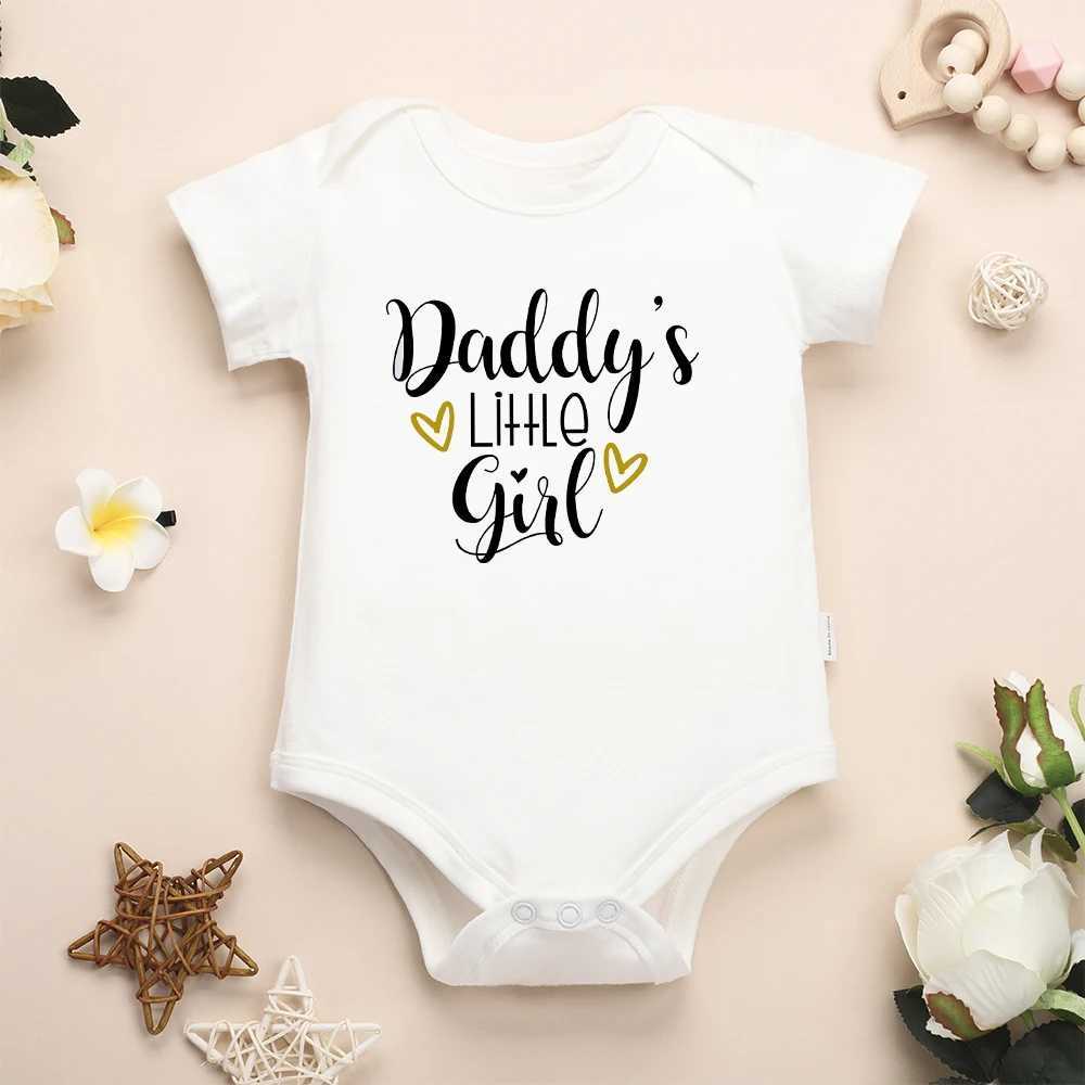 Home>Bestsellers>Loose Newborn Hoodies>White 100 Cotton Clothes>Dads Little Girl Letter>Minimalist Baby Onesie Four Seasons W240812