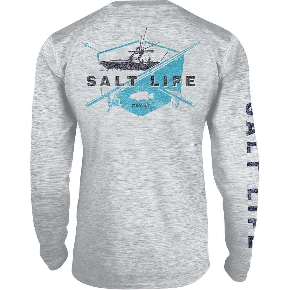 Long Sleeve Shirts For Men Sweatshirt Salt Life Ride Or Die Performance Pocket Graphic Tee T Shirt Streetwear Casual Tops Clothes sweatshirts