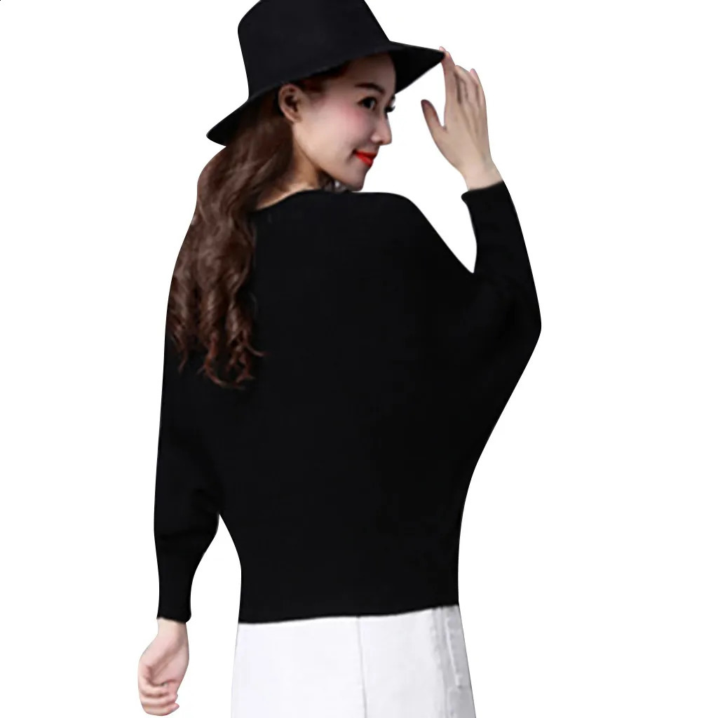 Fashionable winter trend sweater minimalist womens long sleeved highquality round neck knitted elastic short top 240812