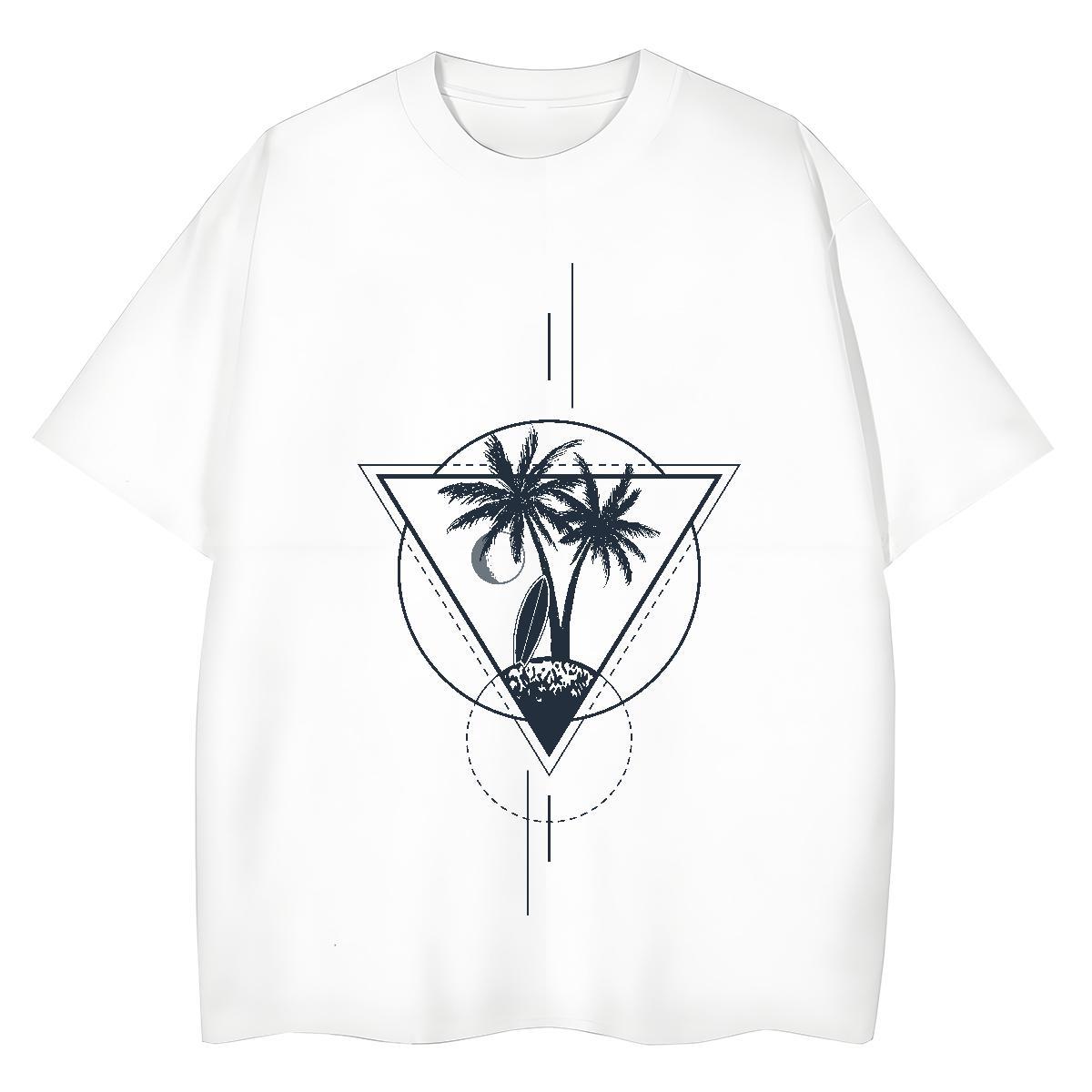 Fashion New Men Tops Tees tree Casual 230g Pure Cotton Polos Short Sleeve O-Neck High Quality T Shirts Men DIY Anime
