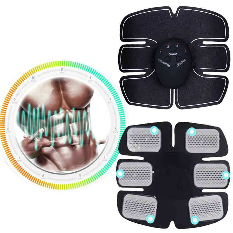 Core Abdominal Trainers EMS Abdominal Toning Belt Abs Muscle Stimulator Massage Home Fitness Workout Equipment Body Abdomen Waist Exerciser Weigh