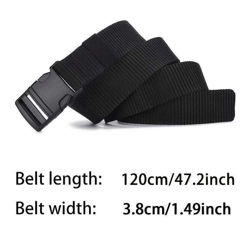 Mens non-metallic plastic buckle strap high-quality canvas nylon strap tactical strap outdoor woven strap neutral strap W240807