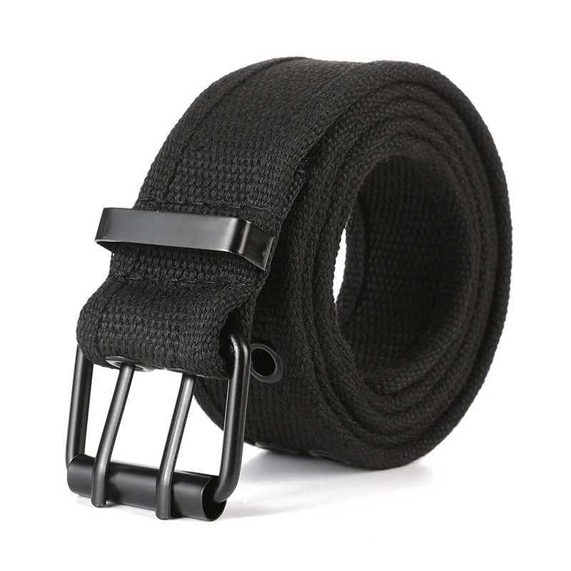 Mens waist belt military canvas nylon webbing tactical belt fashionable casual designer unisex belt high-quality sports belt W240807