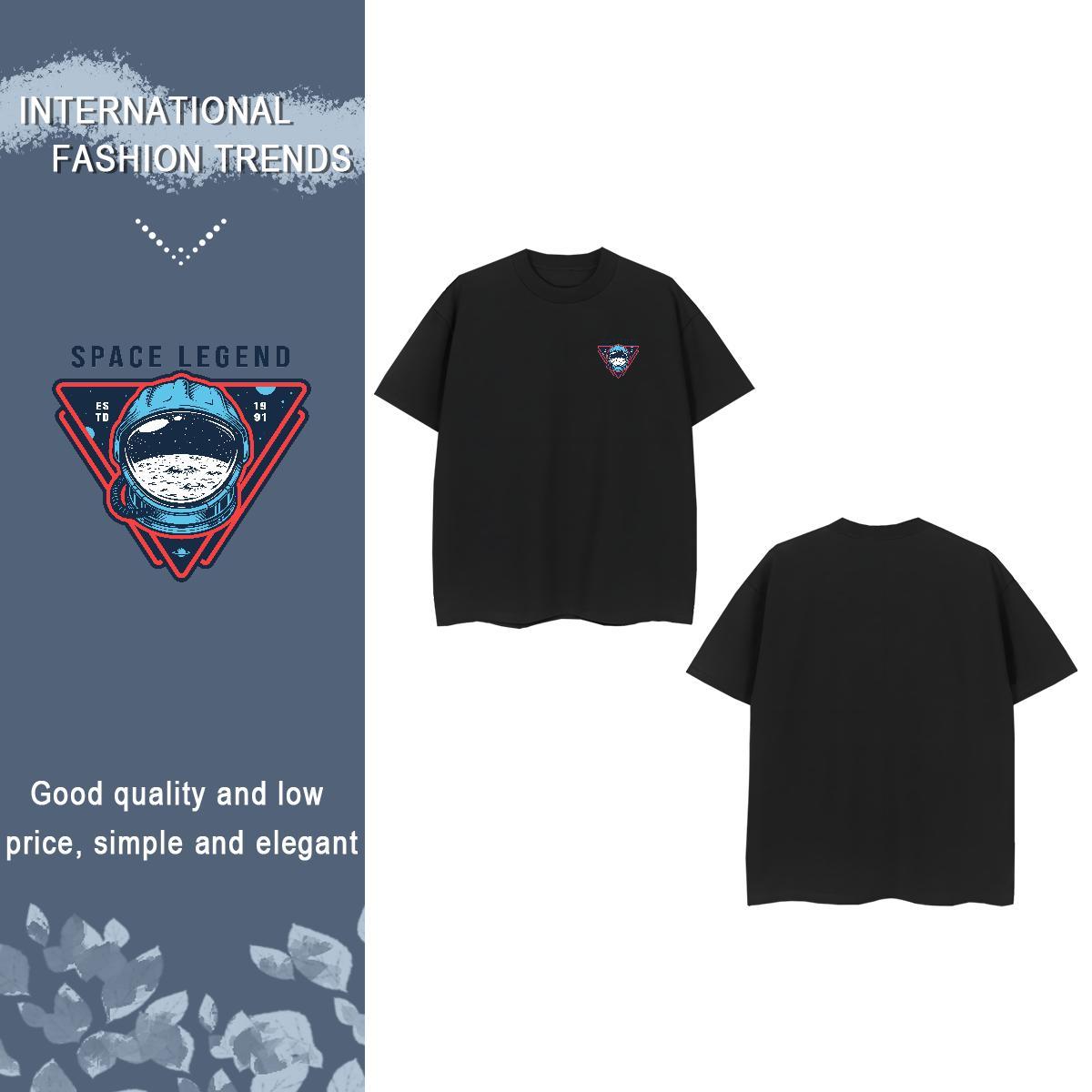 T shirt 230g 100% Cotton universe Street wear Hip Hop Breathable Crew Neck Custom Printed Tshirt for Man Woman 2024 New Brand Top Tees