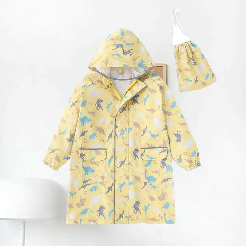Kids Raincoat Children Waterproof Rain Poncho Full Coverage High-quality Childrens Raincoat Student Boys Girls Travel Rainwear Y240810