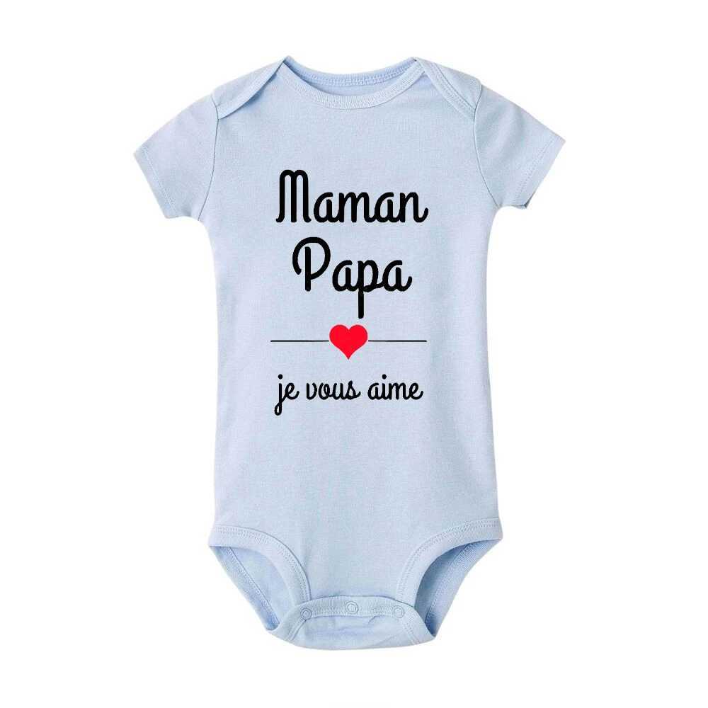 Mom Dad I love you baby tight fitting clothes Mothers Day baby clothes Fathers Day clothes newborn boys girls Mothers Day clothes Fathers Day gifts W2