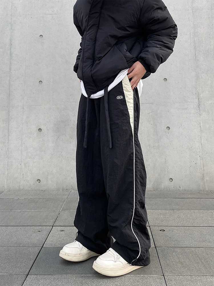 Y2K Men Streetwear Chic Cargo Korean Harajuku Casual Parachute Tech Pants for Women Sweatpants Wide Leg Joggers Trousers ClothesXJ240813