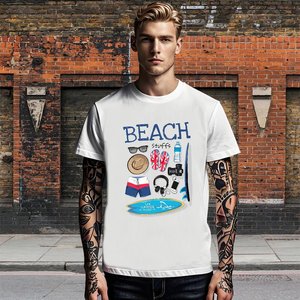 Cool Design Men Tees Hip Hop 230g Cotton Floral Print Crew Neck Breathable letter Men T Shirts Casual New Clothes