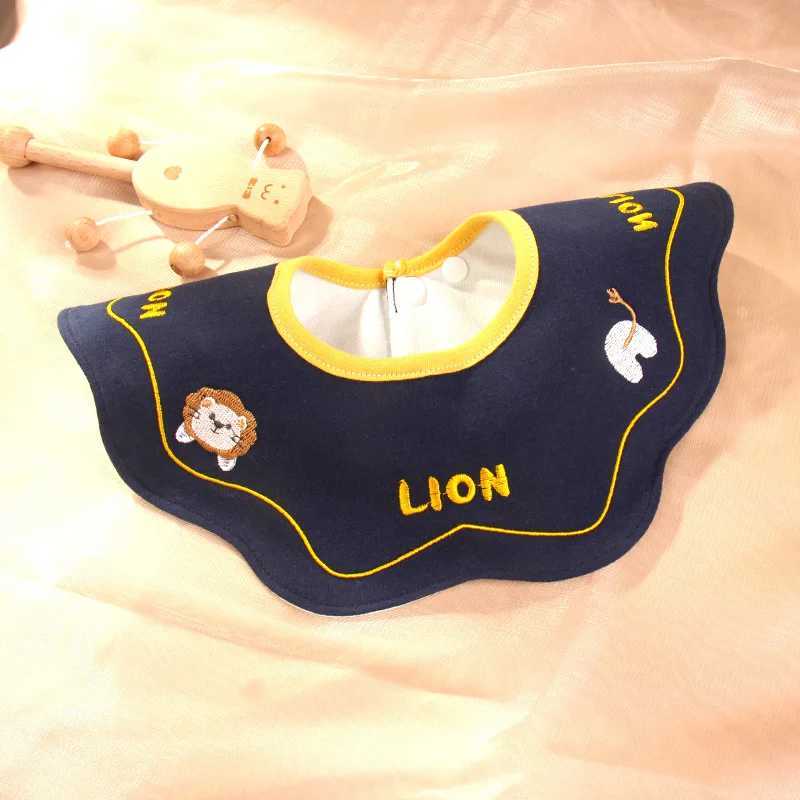 Bibs Burp Cloths Cute Embroidery Cotton Baby Bibs Autumn New Infant Bib Newborn Burp Cloths for Kids Boy Girl Spring Soft Feeding Saliva TowelL4812