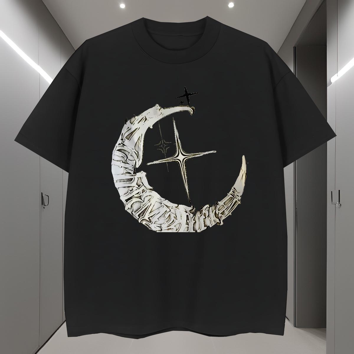 T-Shirts 230g Pure Cotton painting Spring Summer Breathable Short Sleeve Custom Printing Tshirts 2024 Popular Tops Shirt