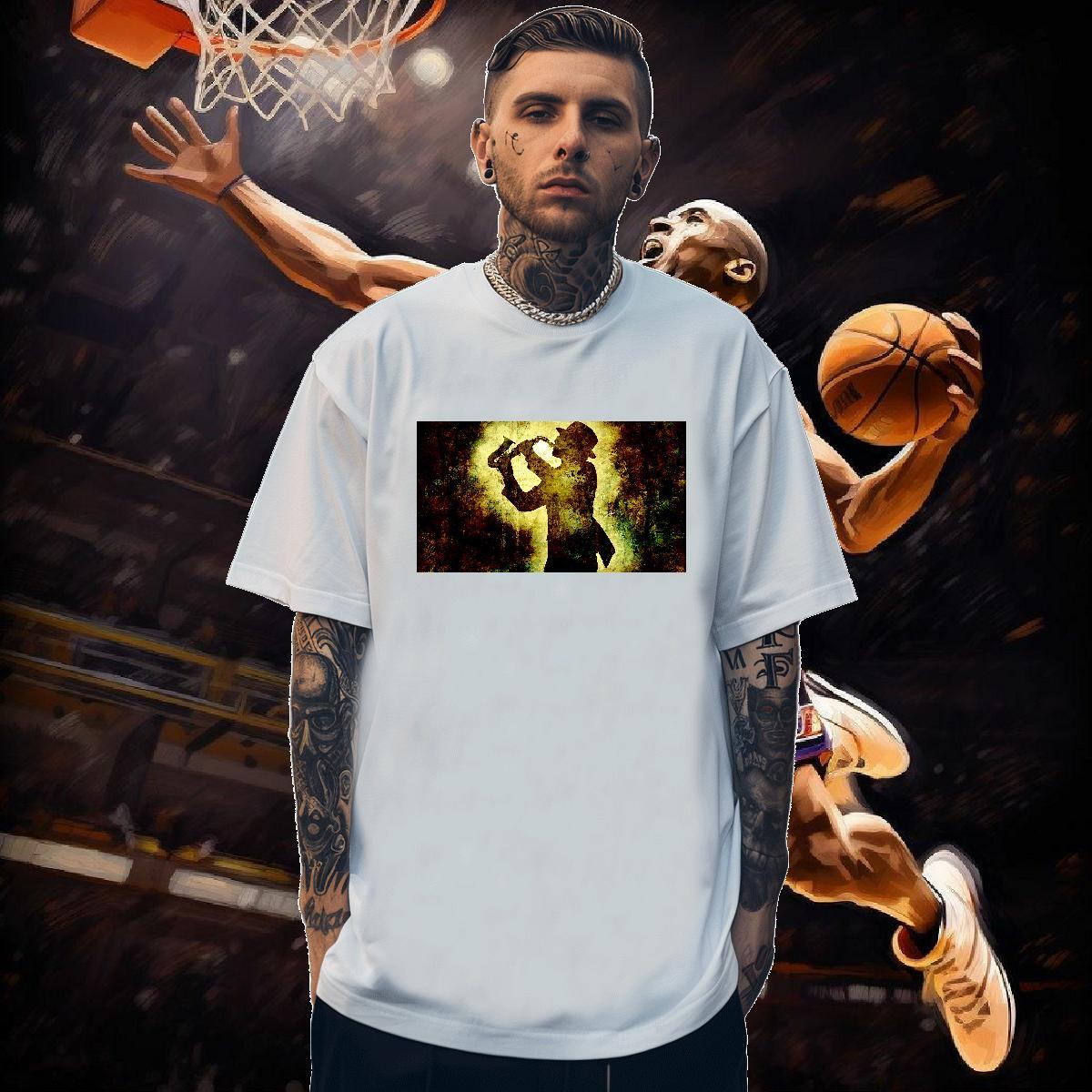 T-Shirts 100% Cotton 230g portrait Beach Crew Neck Breathable Custom Print Plus Size Men Tees Factory Direct Soft Clothings